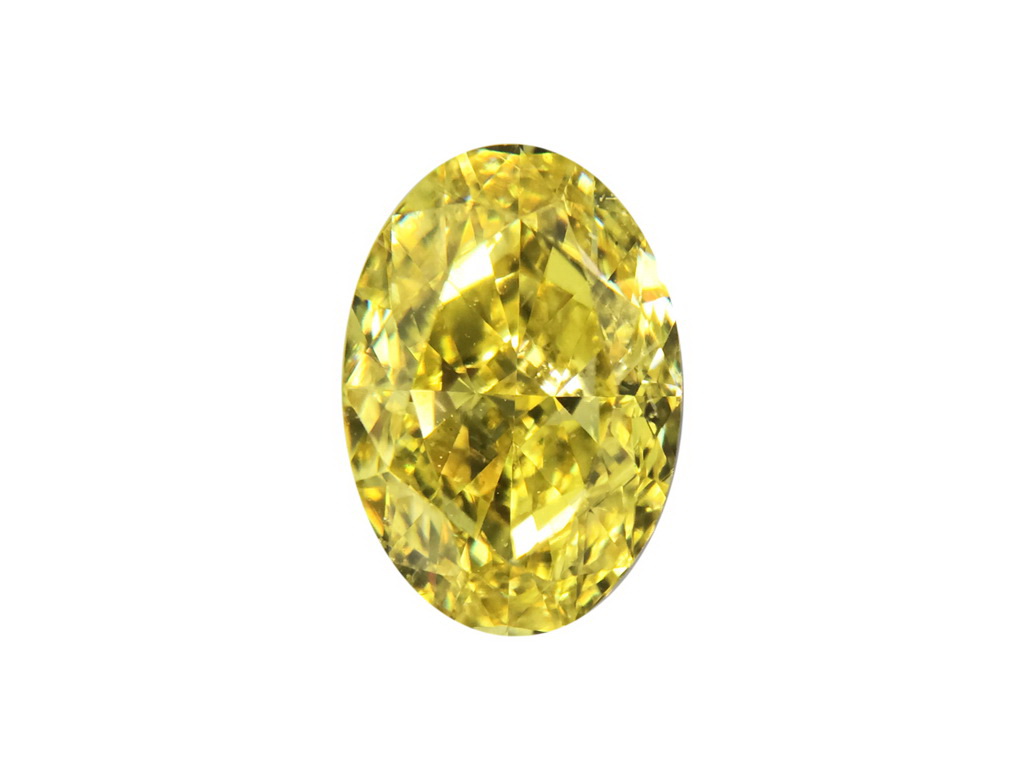 1.14ct黃色彩鑽石