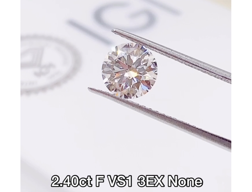 IGI 2.40ct F VS1