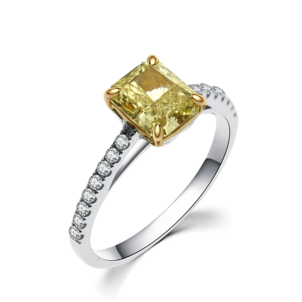 18K黃鑽石戒指
