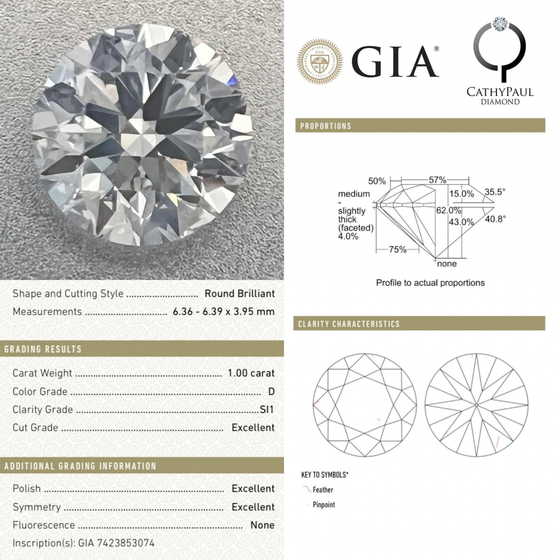 1.00ct D SI1