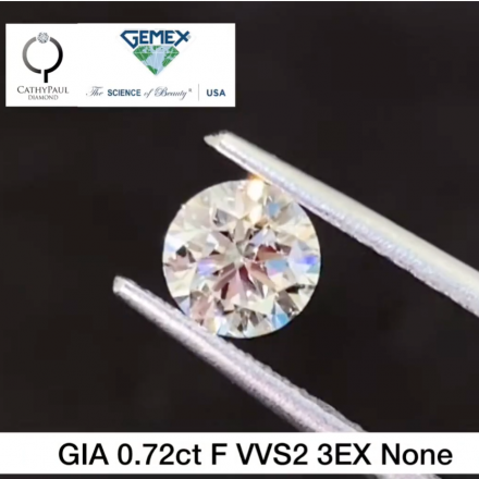 0.72ct F VVS2